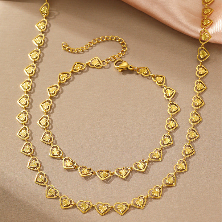 Heart Link Necklace for Everyday Wear