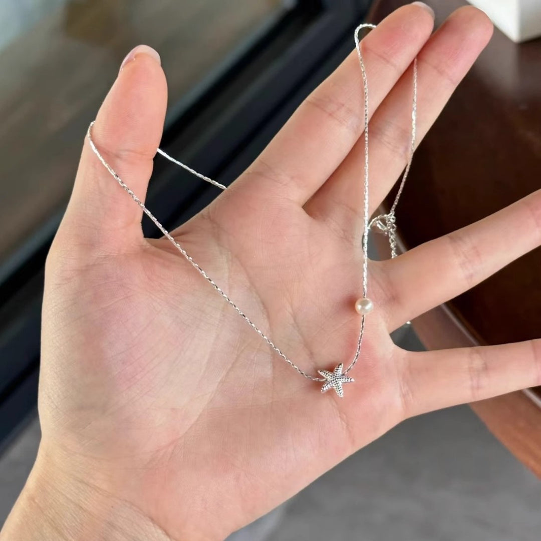 Starfish Pearl Necklace for Everyday