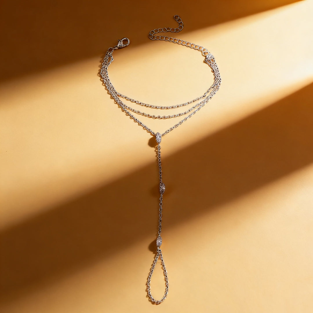 Hand Chain Ring Combo Layered Daily Hand Accessory