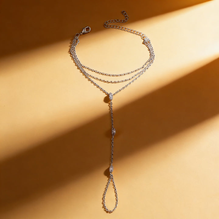 Hand Chain Ring Combo Layered Daily Hand Accessory