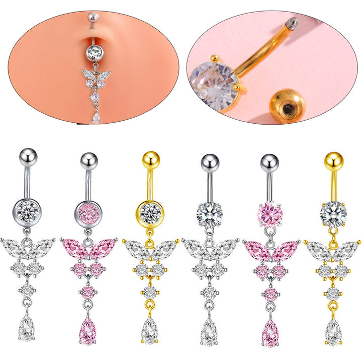 Butterfly Dangle Belly Ring
