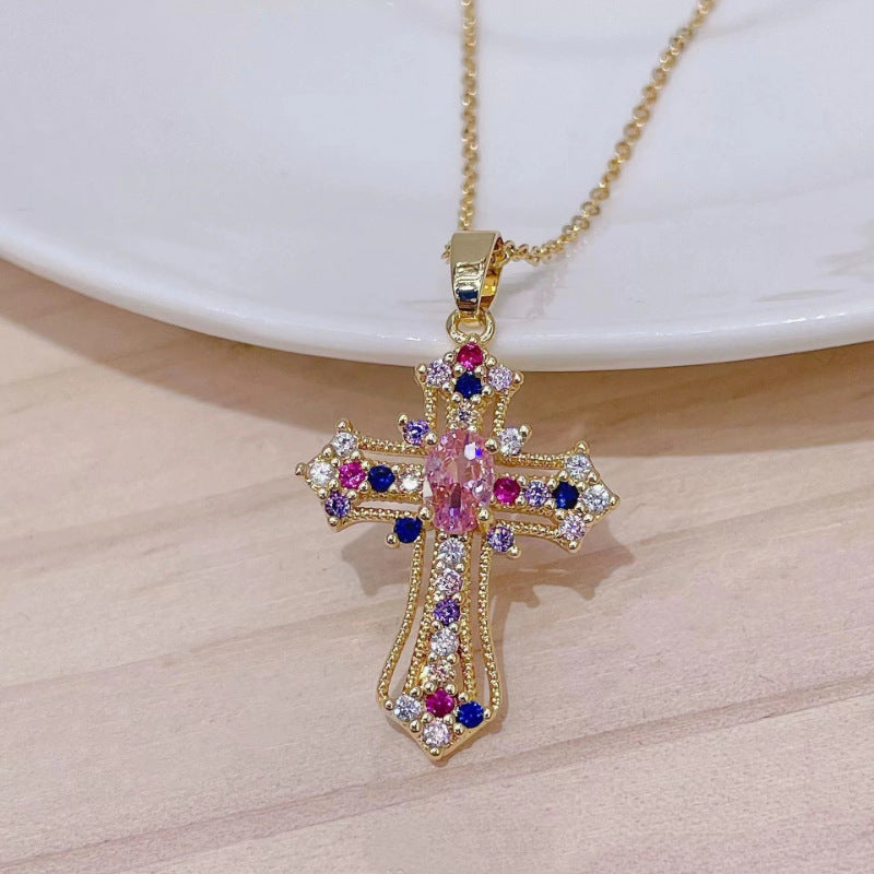 Creative Cross Pendant Necklace