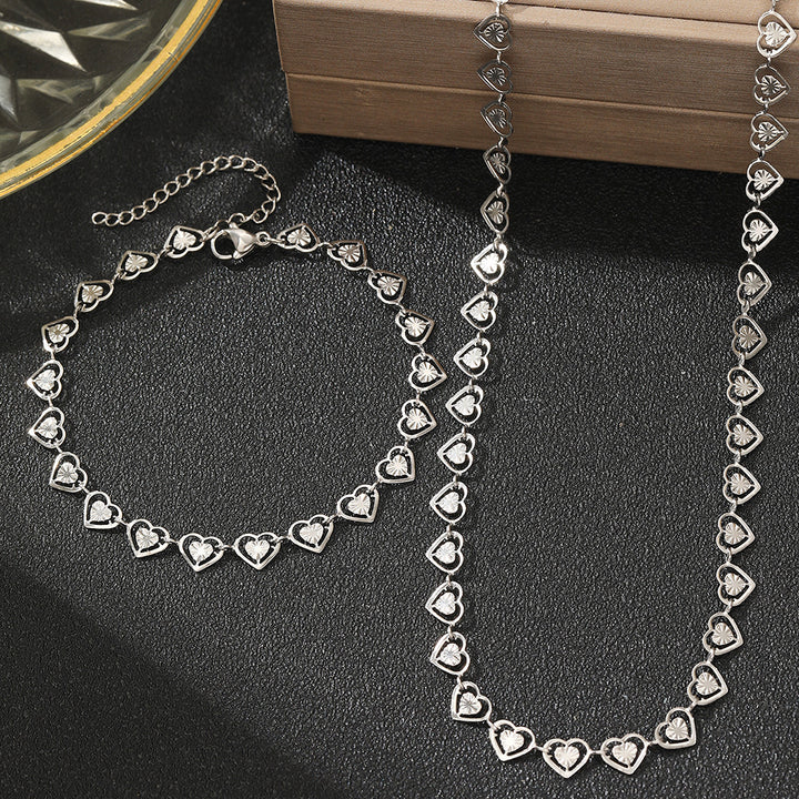 Heart Link Necklace for Everyday Wear