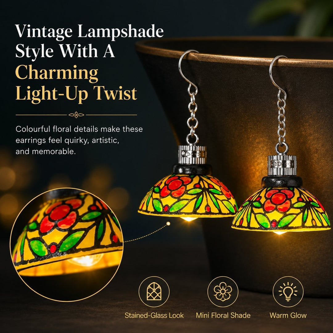Mini Chandelier Light Earrings For Costume Party