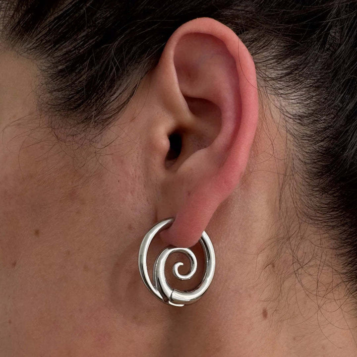 Spiral Hoop Earrings