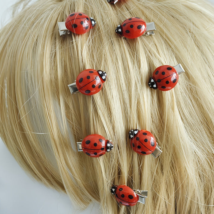 Ladybug Hair Clip 10 Pack Daily Cute Accessory