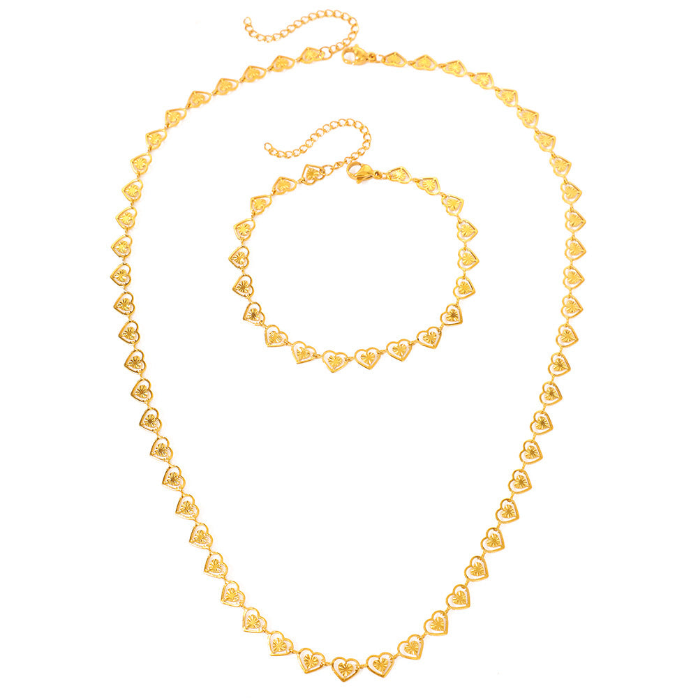 Heart Link Necklace for Everyday Wear