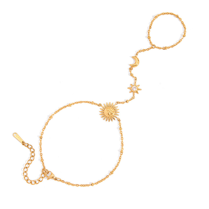 Star Moon Sun Hand Harness Bracelet Everyday