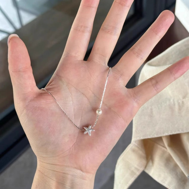Starfish Pearl Necklace for Everyday