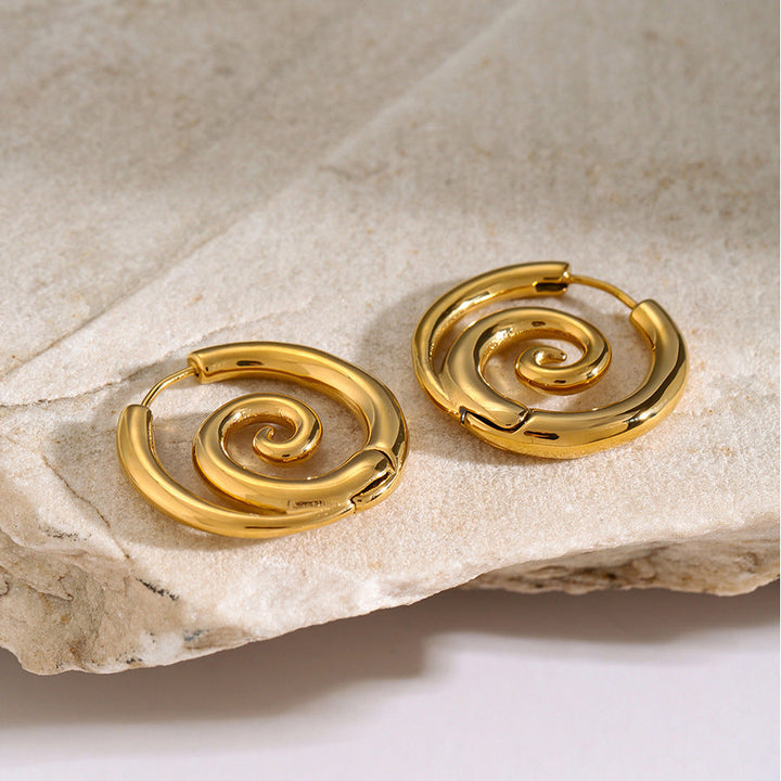 Spiral Hoop Earrings