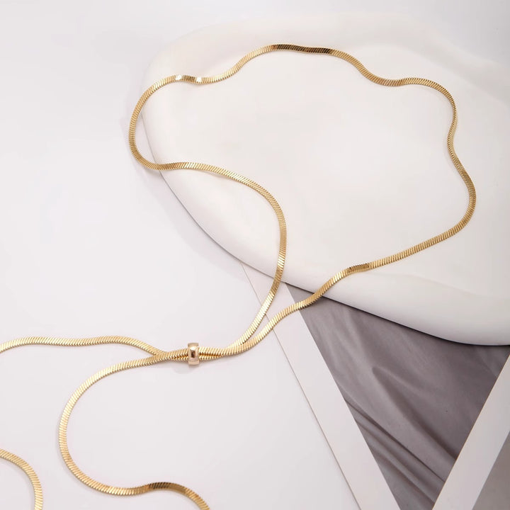 Lariat Necklace Adjustable Tassel for Evenings