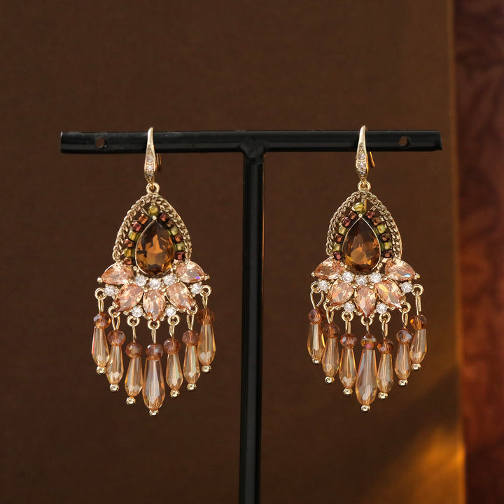 Boho Teardrop Tassel Earrings
