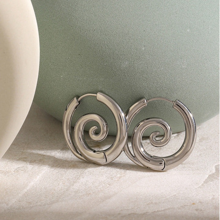 Spiral Hoop Earrings