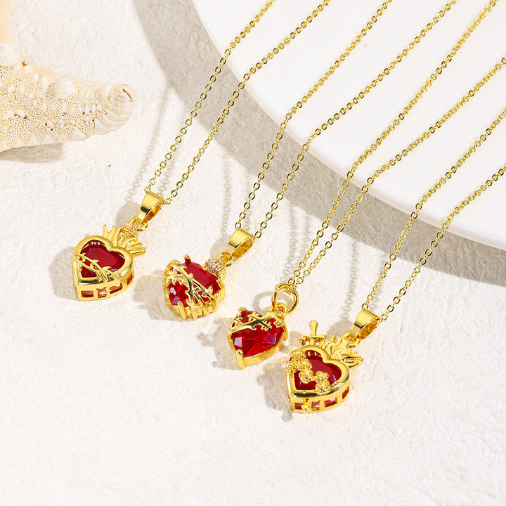 Jesus Heart Necklace