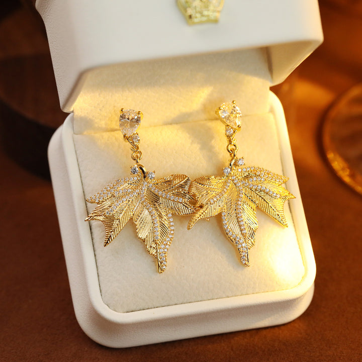Maple Leaf Statement Earrings