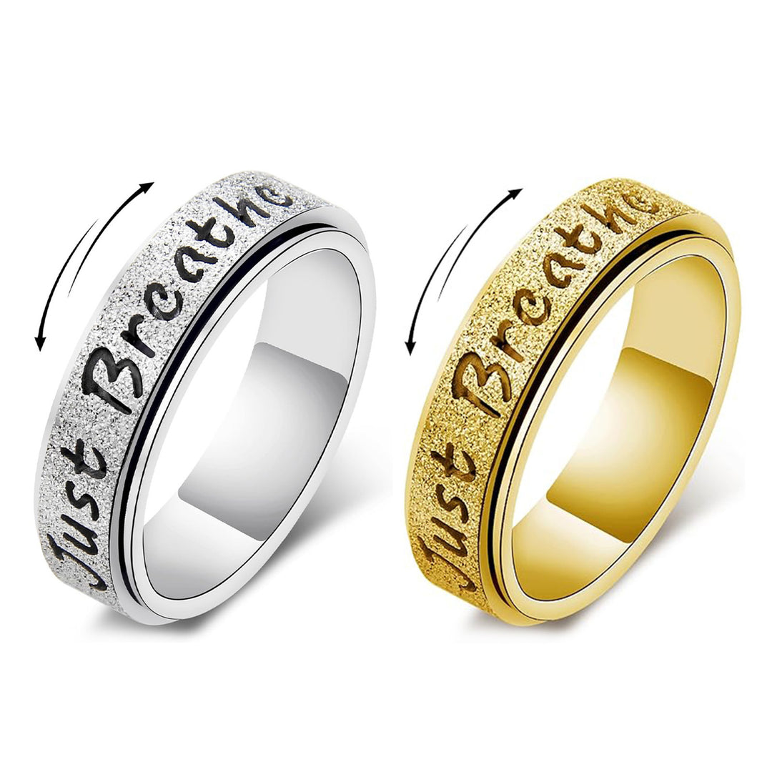 Just Breathe Spinner Reminder Ring
