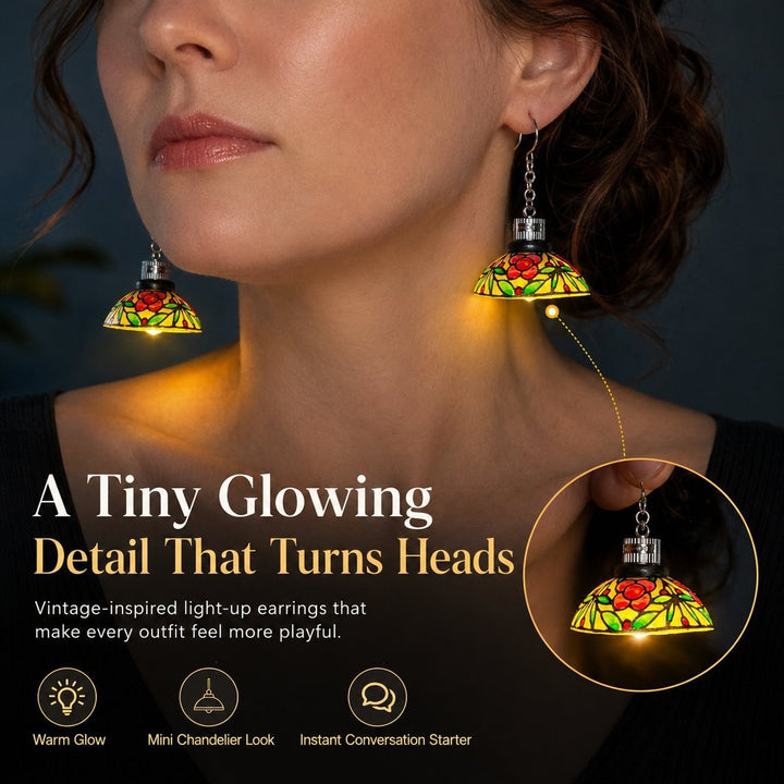 Mini Chandelier Light Earrings For Costume Party