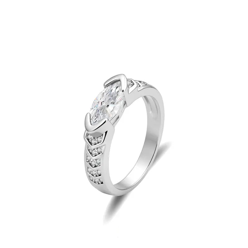 Eye of Horus Marquise Moissanite Ring