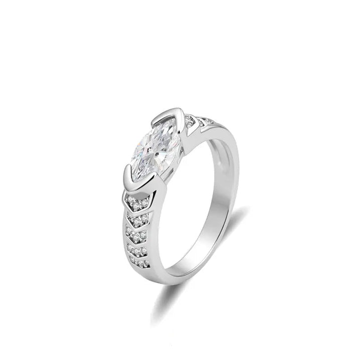 Eye of Horus Marquise Moissanite Ring