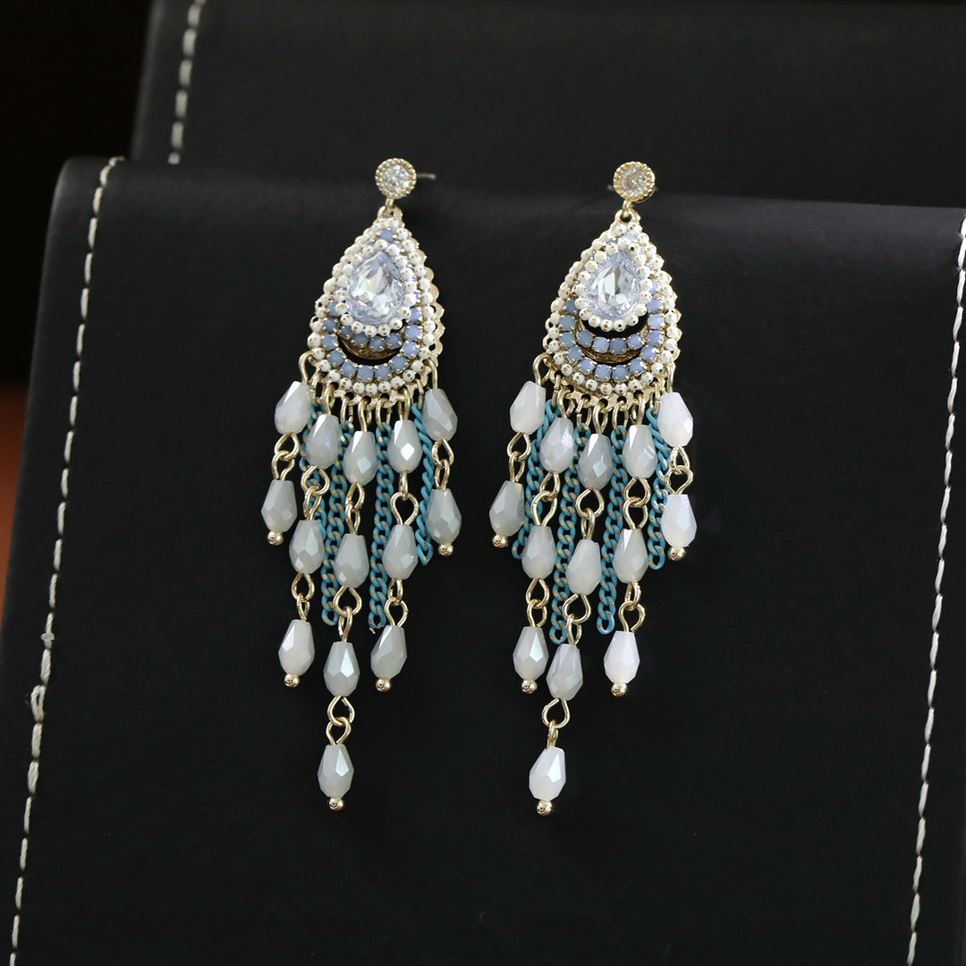 Boho Teardrop Tassel Earrings