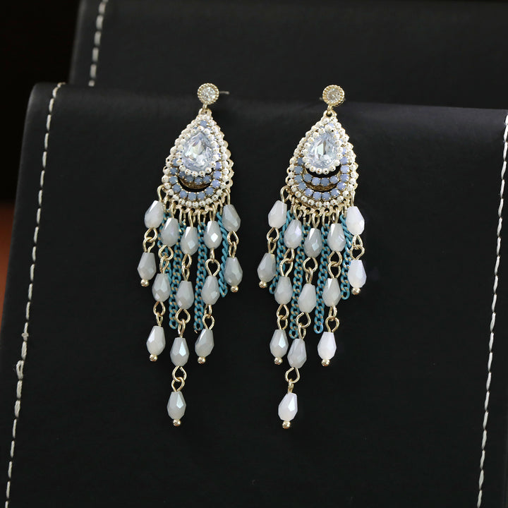 Boho Teardrop Tassel Earrings