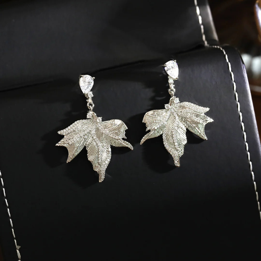 Maple Leaf Statement Earrings