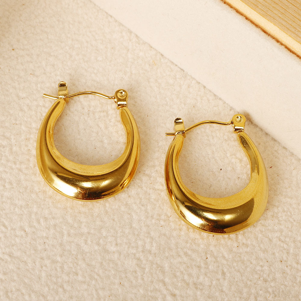 Teardrop Face Framing Hoop Earrings