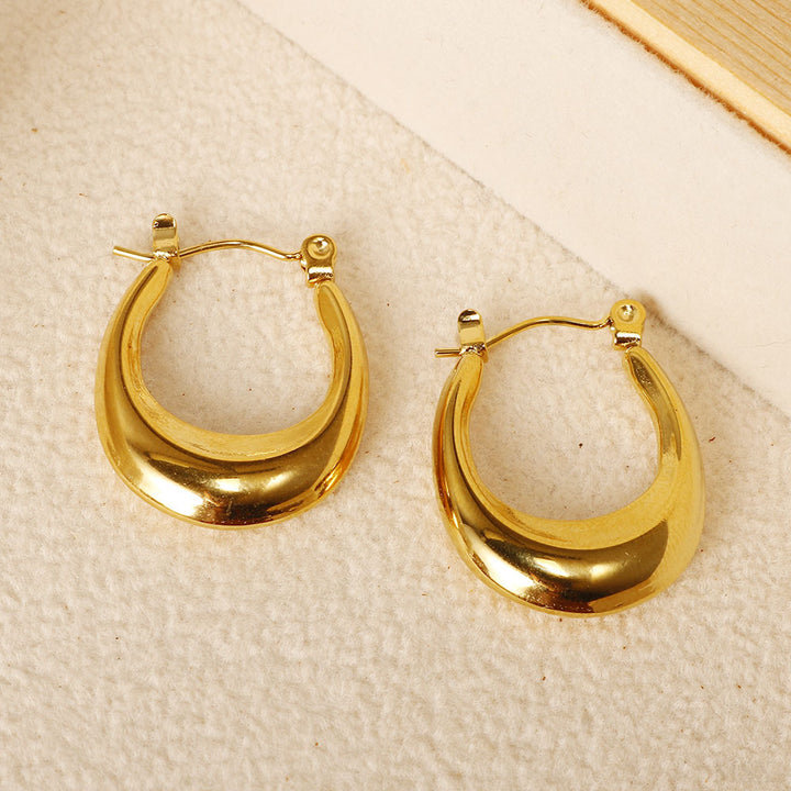 Teardrop Face Framing Hoop Earrings