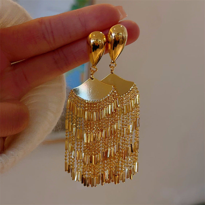 Cascade Tassel Drop Earrings