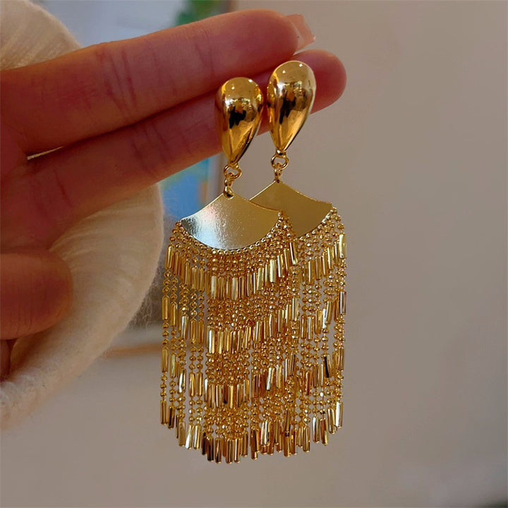 Cascade Tassel Drop Earrings
