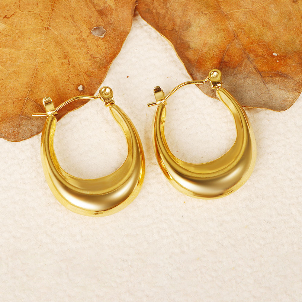 Teardrop Face Framing Hoop Earrings