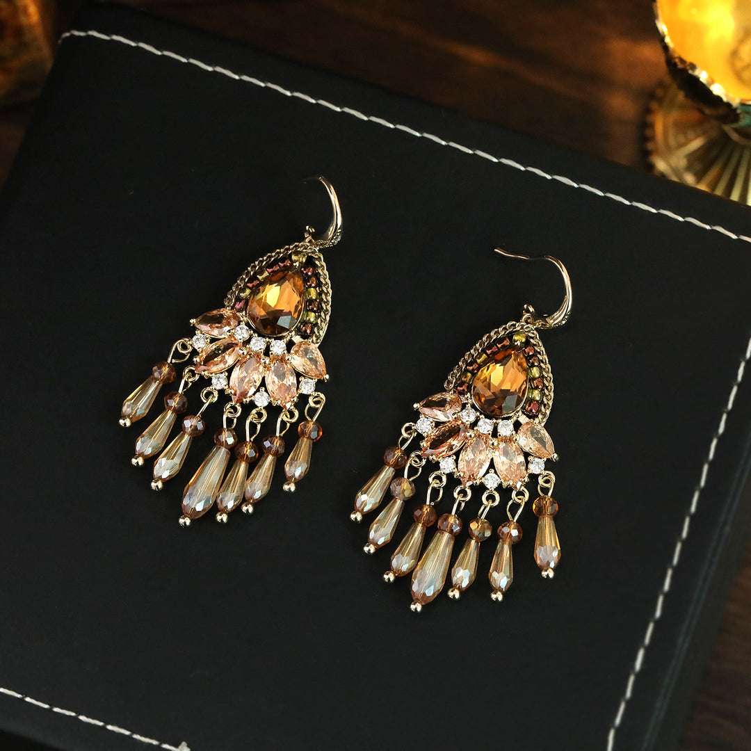 Boho Teardrop Tassel Earrings