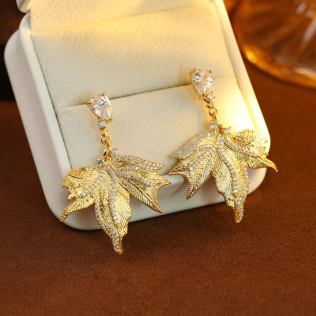 Maple Leaf Statement Earrings