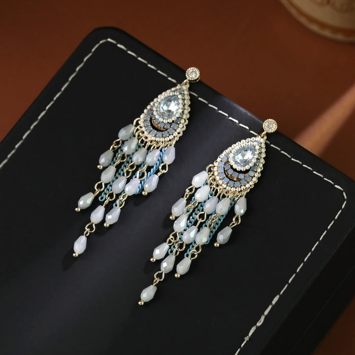 Boho Teardrop Tassel Earrings