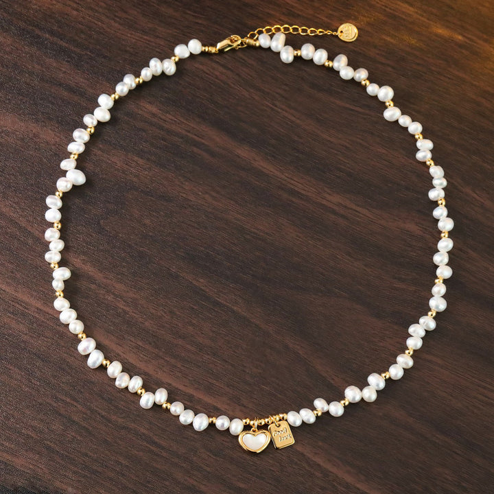 Irregular Pearl Heart Pendant Jewelry