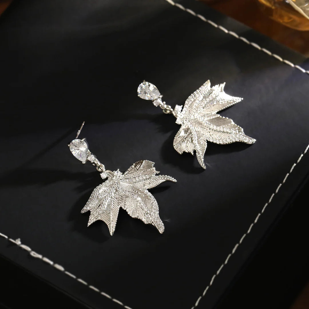 Maple Leaf Statement Earrings