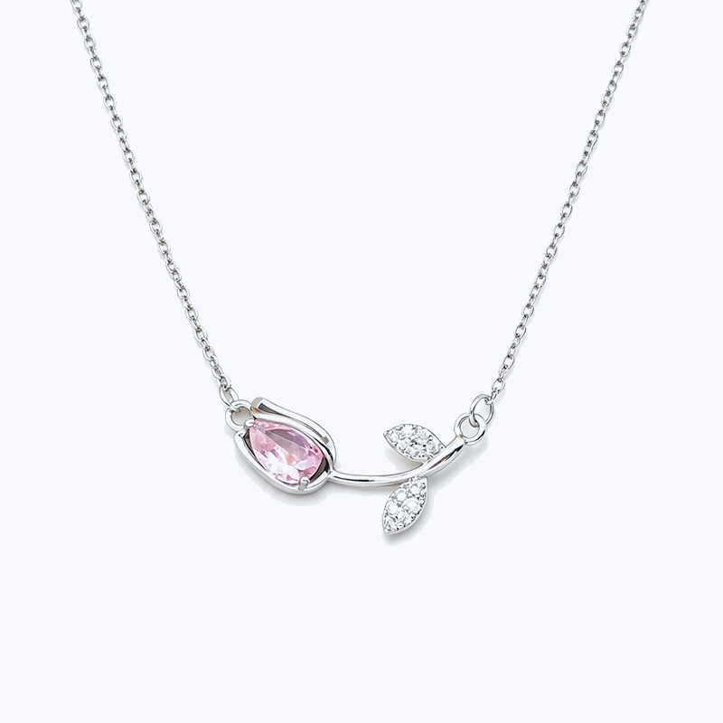 Tulip Necklace and Bracelet Set