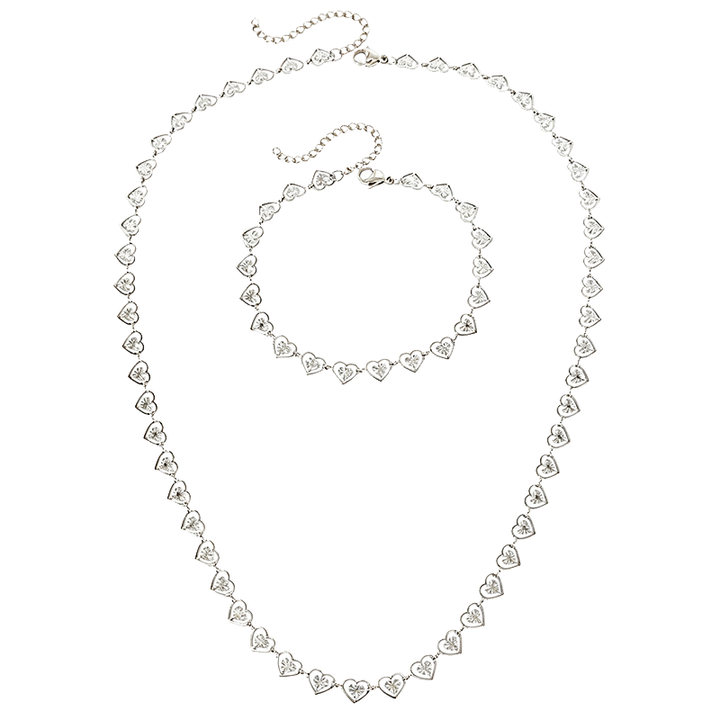 Heart Link Necklace for Everyday Wear