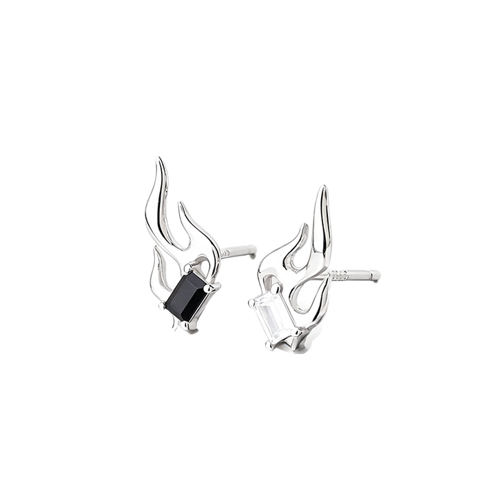 Trendy Flame Zircon Ear Studs