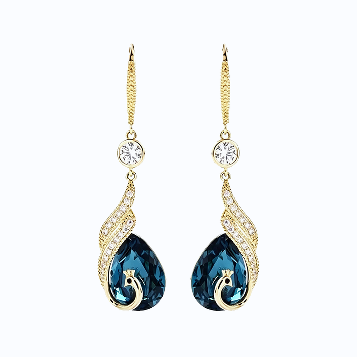 Sapphire Peacock Jewelry Set