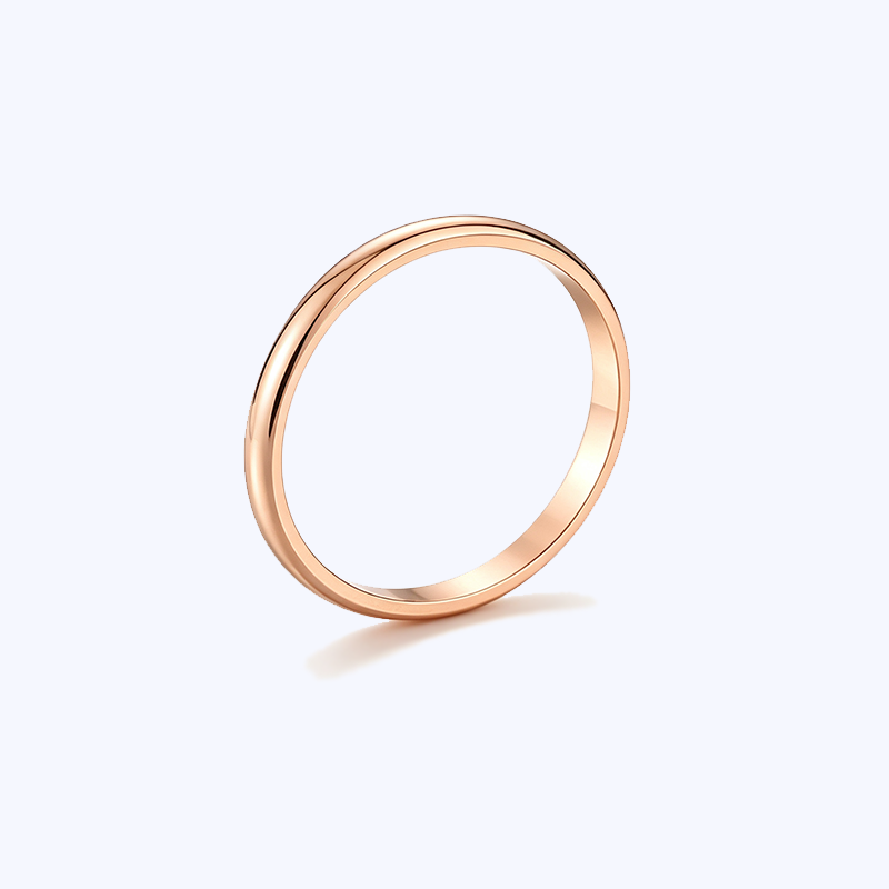 Minimal Polished Titanium Steel Band Ring