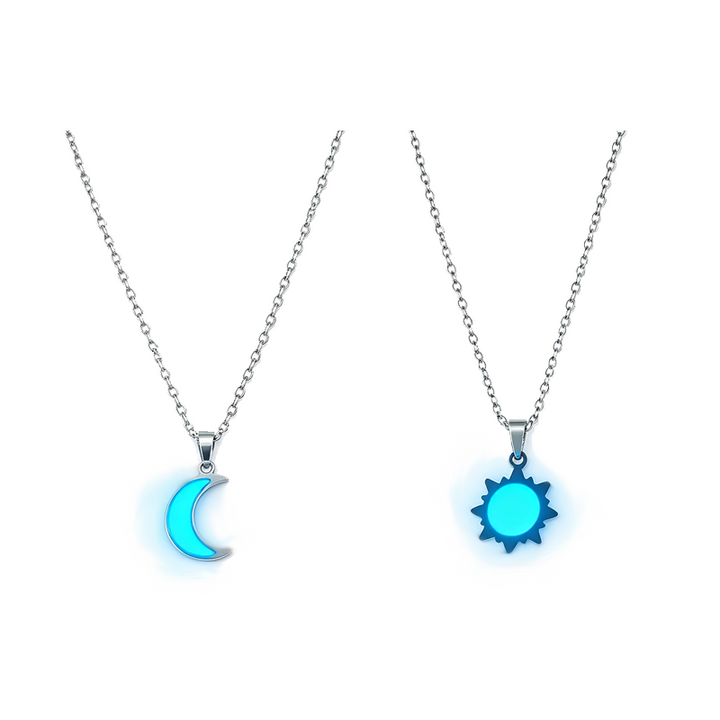 Glow Moon Sun Couple Jewelry Set