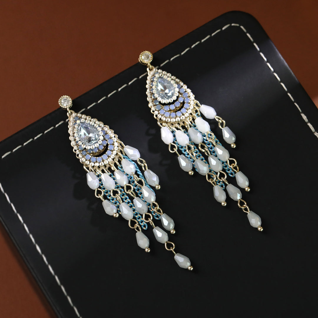 Boho Teardrop Tassel Earrings