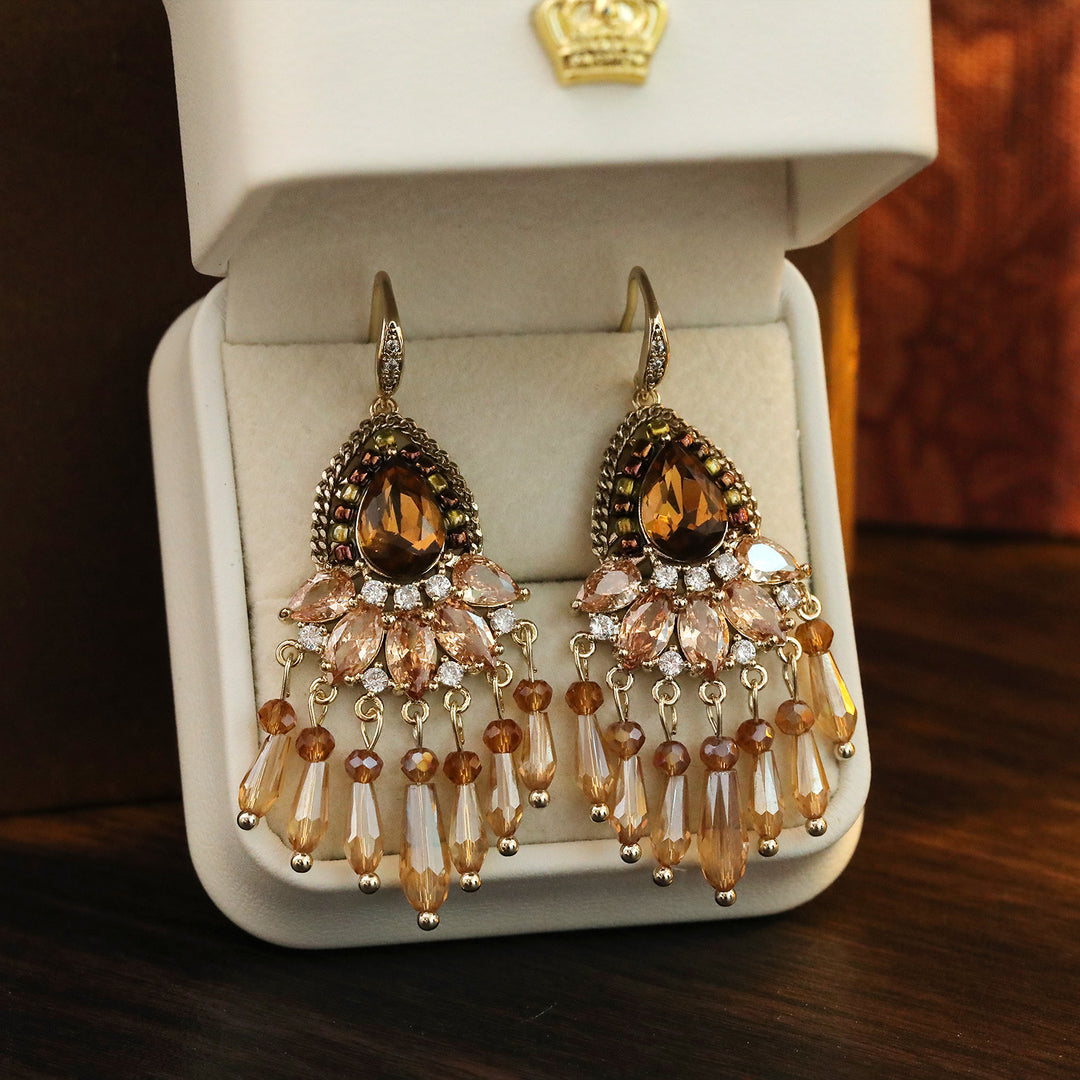 Boho Teardrop Tassel Earrings