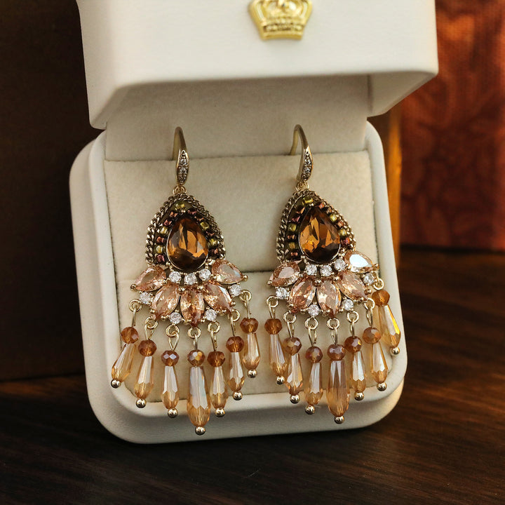 Boho Teardrop Tassel Earrings