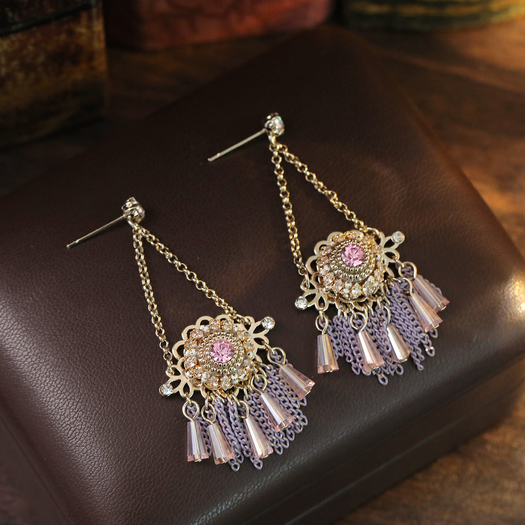 Romantic Boho Chain Tassel Earrings