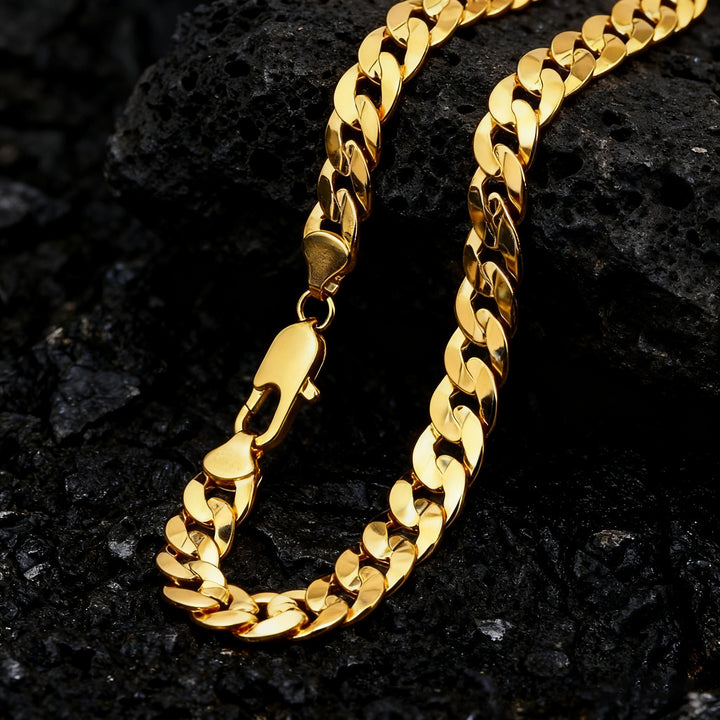 Luxurious Gold Plated Cuban Link Necklace