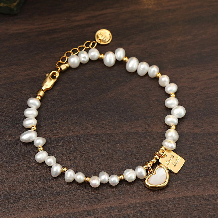 Irregular Pearl Heart Pendant Jewelry