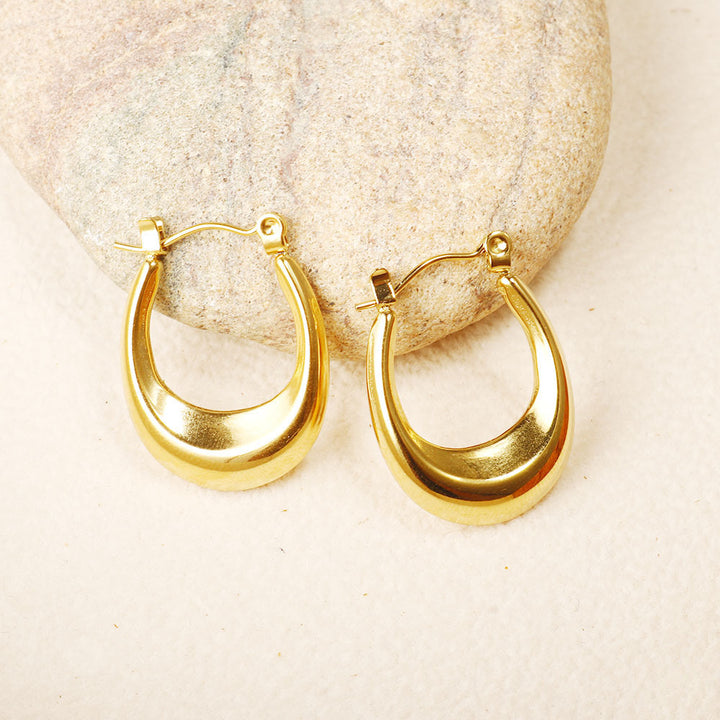 Teardrop Face Framing Hoop Earrings