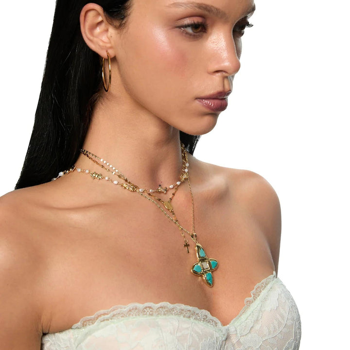 Turquoise Cross Necklace
